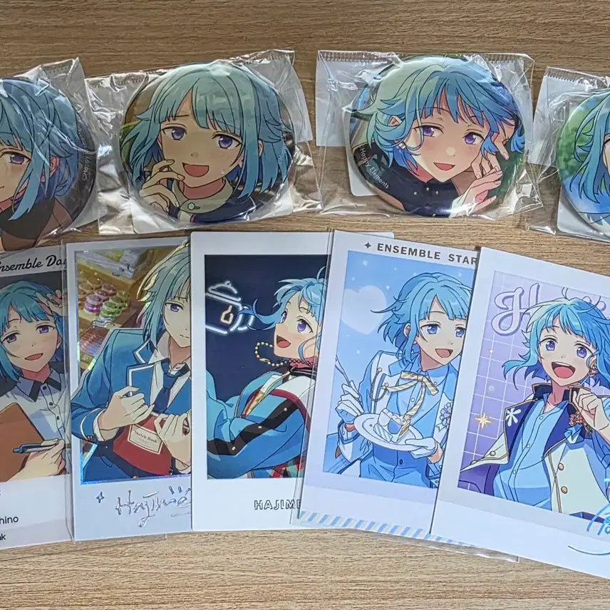[BUNJANG] Ensemble Stars Hajime Shino Can Badge &amp; Passione Collection Bundle Set / 앙스타 시노 하지메 캔뱃지 파샤코레 일괄 급처합니다