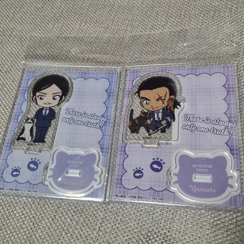 [BUNJANG] Detective Conan Morofushi Takaaki Kansuke Neko Deformed Acrylic Stand / [미개봉 원가 양도] 명탐정 코난 모로후시 타카아키 칸스케 데포르메 네코 아크릴 스탠드 고양이 아크릴