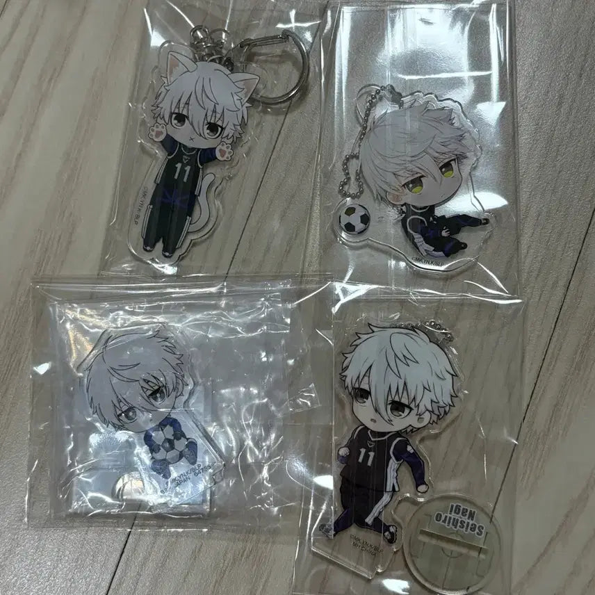 [BUNJANG] Blue Lock Nagi Bundle Set Acrylic Keyring Stand 4 Types / (일괄) 블루록 나기 아크릴 키링 스탠드 4종 세트
