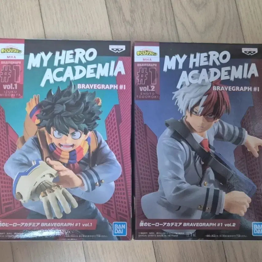 [BUNJANG] Banpresto My Hero Academia Brave Graph Izuku Midoriya &amp; Shoto Todoroki Figure / 나히아 히로아카 브레이브 그래프 미도리야 토도로키 쇼토 피규어 반프레스토