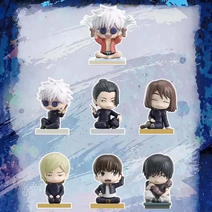 [BUNJANG] Jujutsu Kaisen Seating Figure Nanami Kento &amp; Haibara Yuu Bundle Set (Unsealed) / 주술회전 시팅 피규어 나나미 하이바라 일괄 미개봉