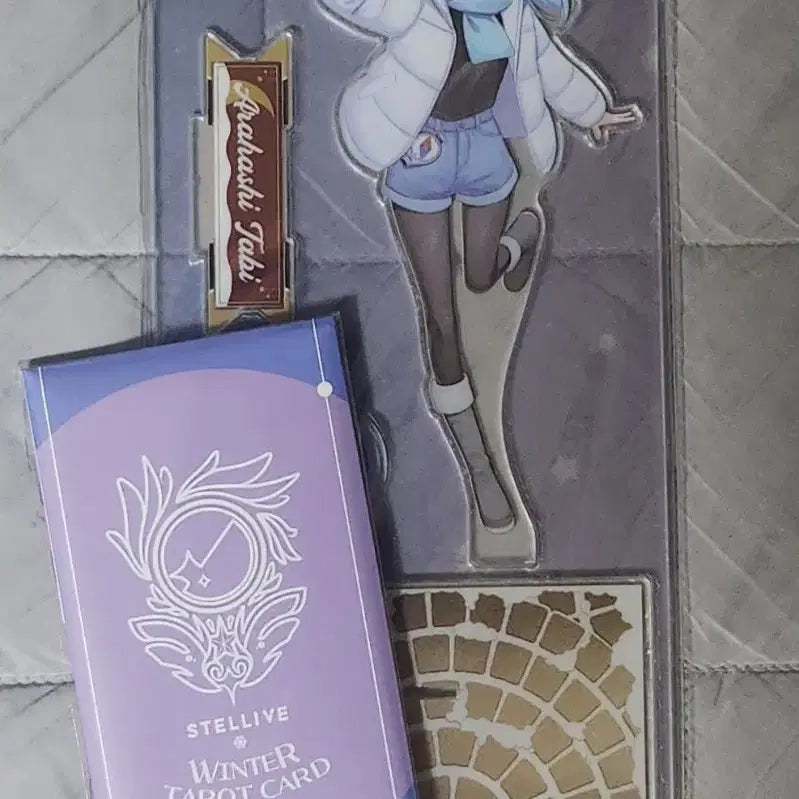 [BUNJANG] Stellive Arabashitabi Winter Acrylic Stand &amp; Tarot Card Set / 스텔라이브 아라하시타비 윈터 아크릴 스탠드,타로카드