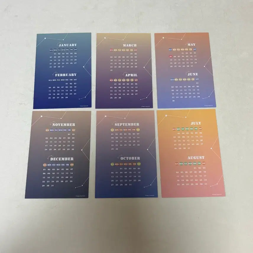 [BUNJANG] Ensemble Stars Leo Starlight Calendar Inserts Bundle Set / 앙스타 레오 스타라이트 캘린더 속지 일괄판매
