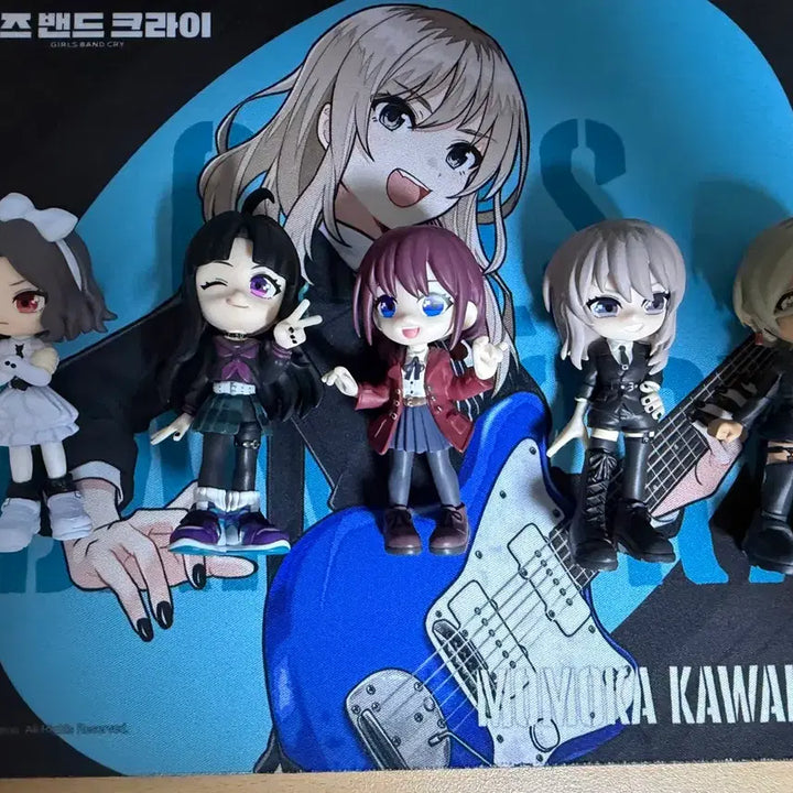 [BUNJANG] Bocchi the Rock! 5-Piece Figure Set / 걸즈 밴드 크라이 팔버스 피규어 5종 세트