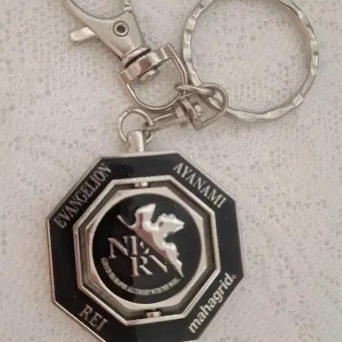 [BUNJANG] Mahagrid x Evangelion Ayanami Rei Spin Metal Keychain / 레이 키링