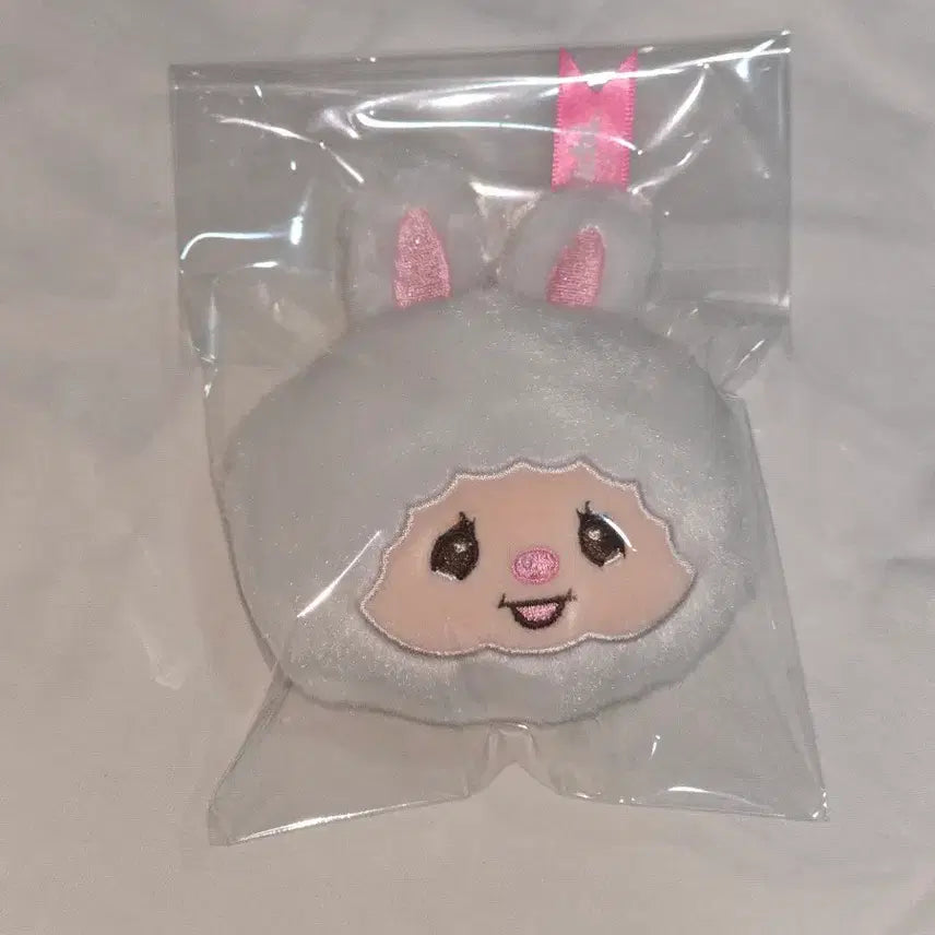 [BUNJANG] Monchhichi Rabbit Gacha Face Keychain / 몬치치 토끼 가챠 페이스 키링