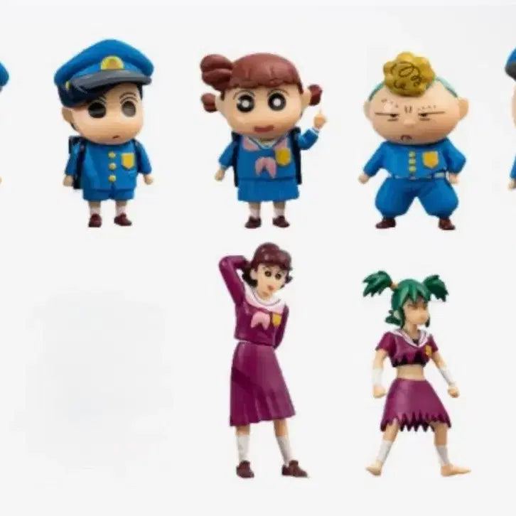 [BUNJANG] Crayon Shin-chan Crayon Shin-chan Elementary School Figure Set (7 Types, Excluding Hidden) / 짱구 떡잎학교 피규어 7종 (히든제외)
