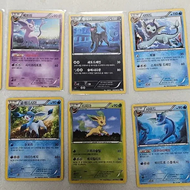 [BUNJANG] Pokemon Card Eeveelutions Set BW XY / 포켓몬카드 BW xy 이브이즈 세트 팝니다