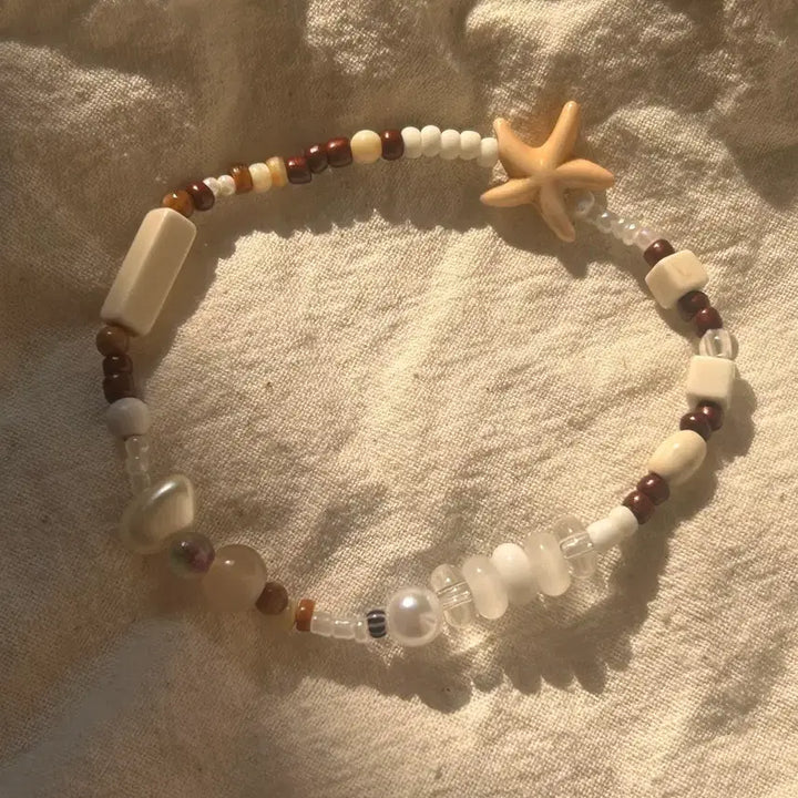 [BUNJANG] Ocean Bohemian Mocha Tone Beaded Bracelet / Ocean Bohemian 오션 보헤미안 비즈팔찌