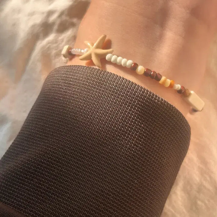 [BUNJANG] Ocean Bohemian Mocha Tone Beaded Bracelet / Ocean Bohemian 오션 보헤미안 비즈팔찌