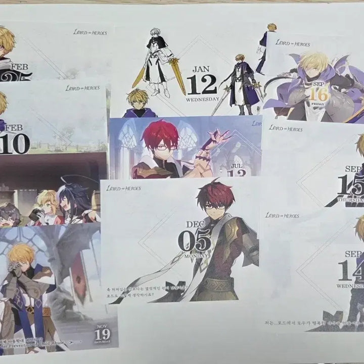 [BUNJANG] Lord of Heroes Johan Joshua Chrome Paper Goods Bundle Set / 로드오브히어로즈 로오히 요한 조슈아 크롬 남캐 지류굿즈 일괄 판매합니다