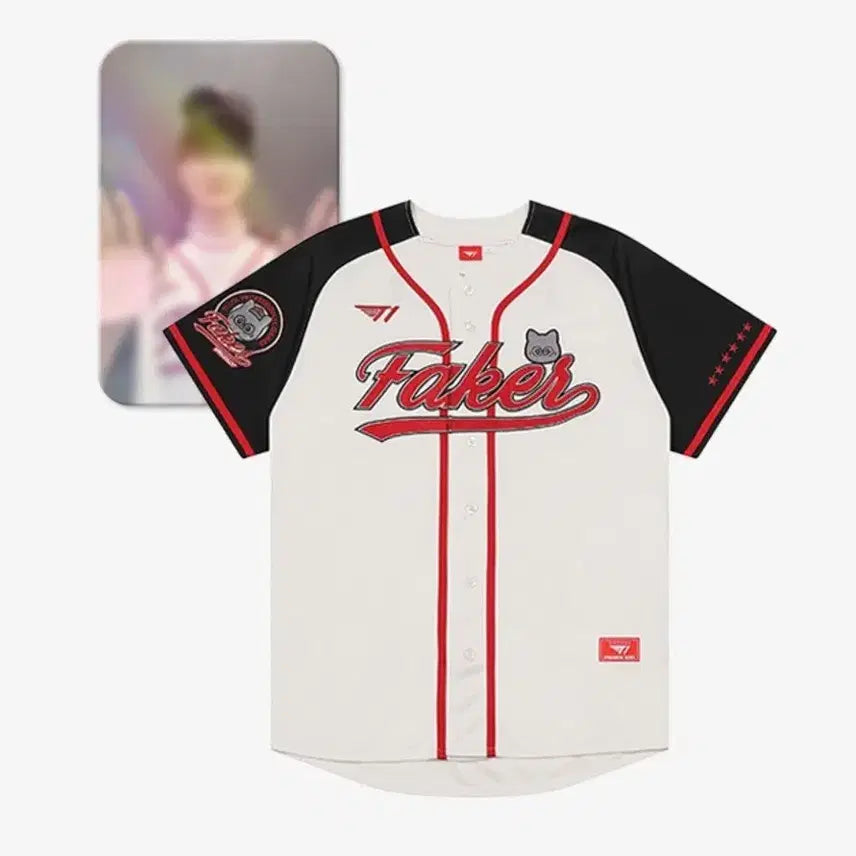 [BUNJANG] T1 Faker Birthday Jersey Uniform XL with Photocard / [XL] 페이커 생일 져지 유니폼 T1 포토카드 포함