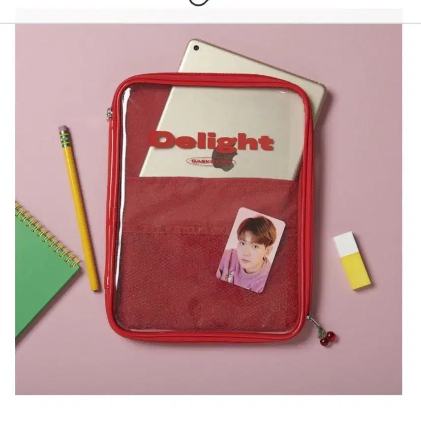 [BUNJANG] BAEKHYUN Solo MD iPad Tablet Pouch / (미사용) EXO 백현 솔로MD 아이패드 타블릿 파우치 + 포토카드
