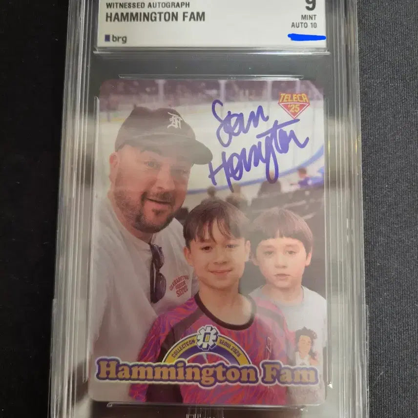 [BUNJANG] Sam Hammington Autographed Signed Trading Card Graded 10 / 2025 테레카 콜렉트콘 샘 해밍턴 친필 싸인 카드 brg 9