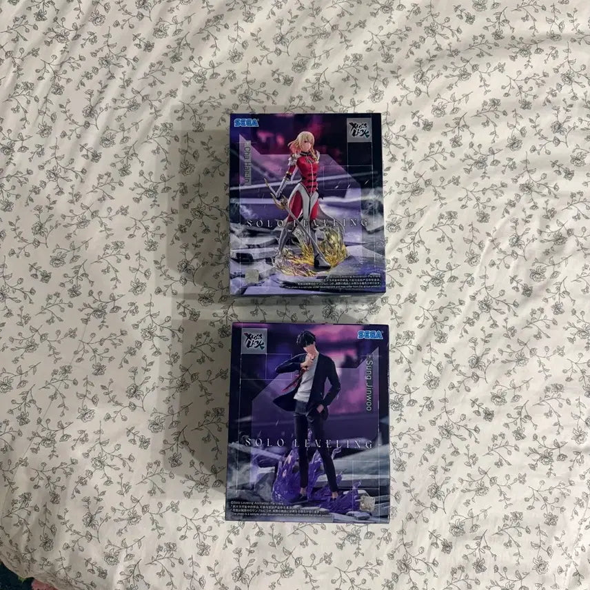 [BUNJANG] Solo Leveling Sung Jinwoo &amp; Cha Hae-in 2-Figure Set (Sealed) / 미개봉 ) 나혼자만 레벨업 피규어 성진우, 차해인 2종 세트