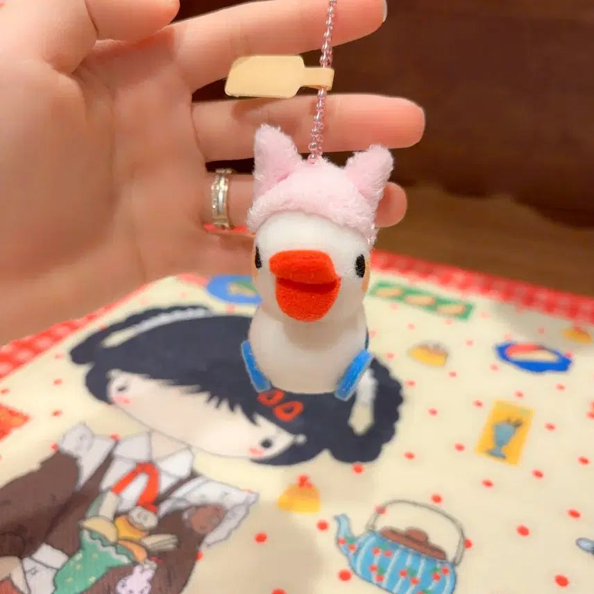 [BUNJANG] San-X Classic Rilakkuma Usagi Penguin Plush Keychain / 고전 산엑스 코리락쿠마 우사기 애착 펭귄 장난감 인형 키링
