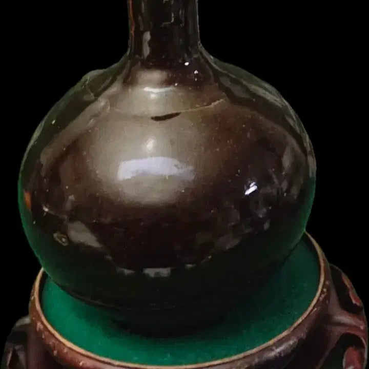 [BUNJANG] Vintage Korean Black Glazed Ewer Vase (Height: 24cm) / *빈티지 오래된 전통 흑유 주병((높이:24cm))