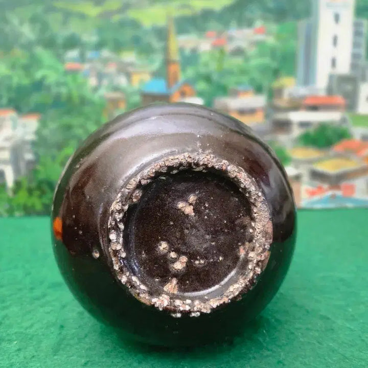 [BUNJANG] Vintage Korean Black Glazed Ewer Vase (Height: 24cm) / *빈티지 오래된 전통 흑유 주병((높이:24cm))