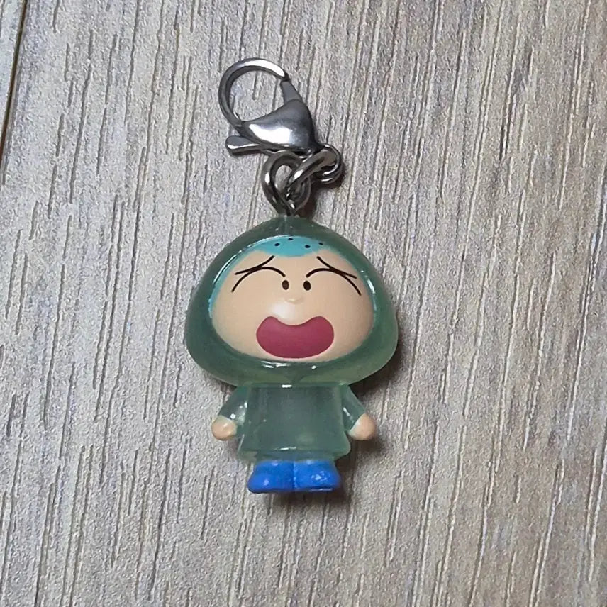[BUNJANG] Crayon Shin-chan Meshi-Iri Raincoat Kazama Figure / 짱구는못말려 가챠 메지루시 우비 훈이
