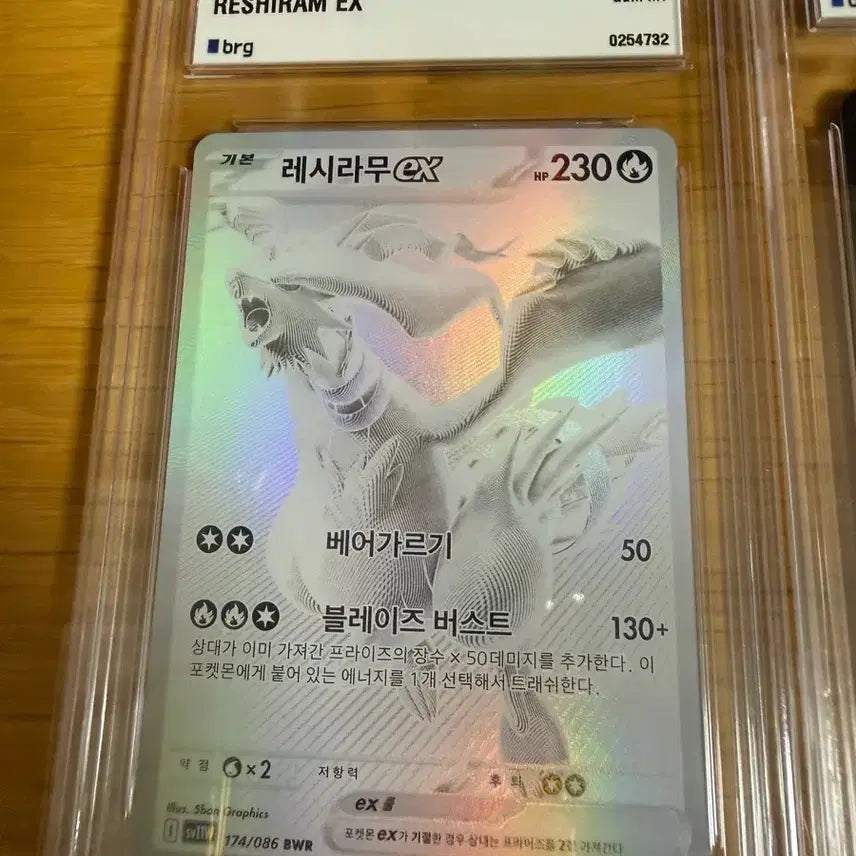[BUNJANG] BW Reshiram, Zekrom Bundle Set Graded Cards / 포켓몬카드 Brg10 한판 bwr 레시라무, 제크로무 일괄 등급카드