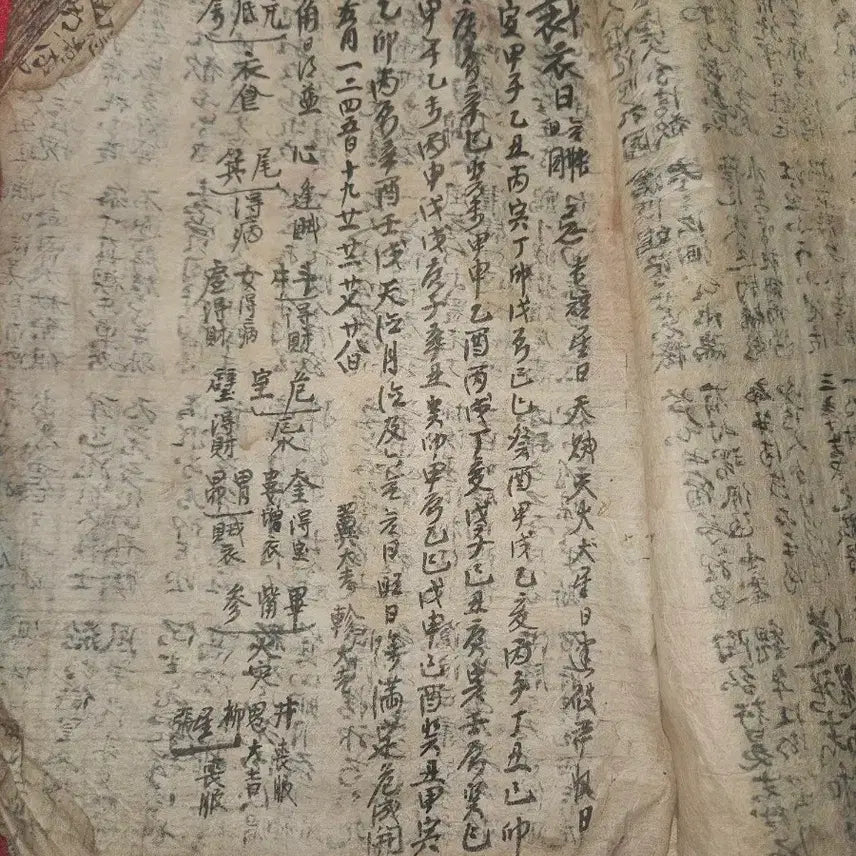 [BUNJANG] Antique Korean Manuscript: Anthaek Rite Manual for Household Spirits / 안택 및 가신 신앙 필사본 .실사용 흔적이 담긴 독보적 가치