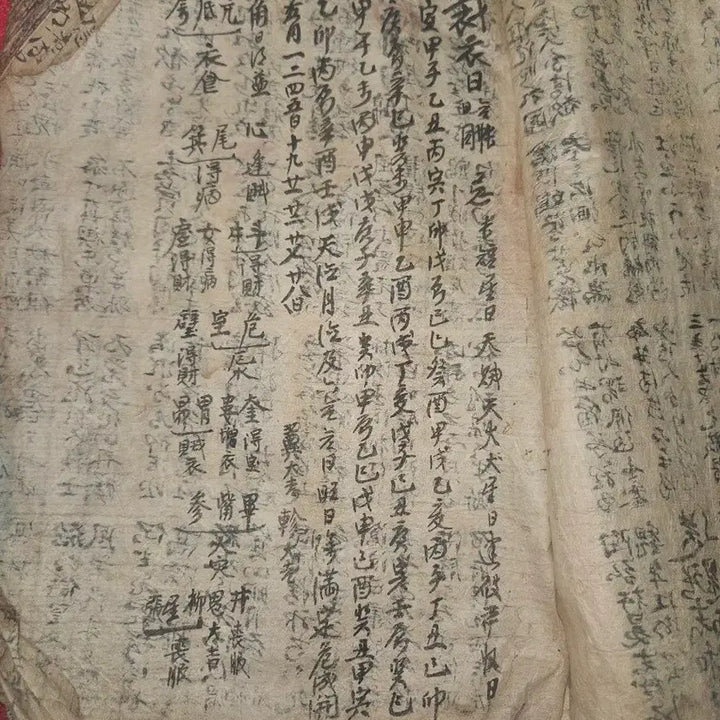 [BUNJANG] Antique Korean Manuscript: Anthaek Rite Manual for Household Spirits / 안택 및 가신 신앙 필사본 .실사용 흔적이 담긴 독보적 가치