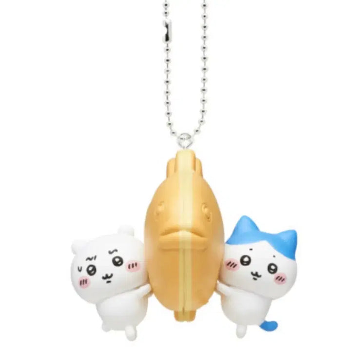 [BUNJANG] Chiikawa Hachware Food Series Taiyaki Mascot Keychain / 치이카와 하치와레 음식시리즈 가챠 붕어빵 타이야끼 키링