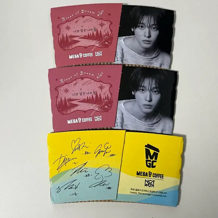 [BUNJANG] NCT Wish Riku Group Cup Holder Bundle Set / 일괄) 엔시티 위시 리쿠 단체 컵홀더 nct wish 메가 mgc