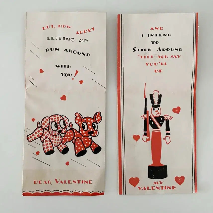 [BUNJANG] Vintage 1935 Valentine Card Set / 빈티지 1935년 발렌타인 카드 세트