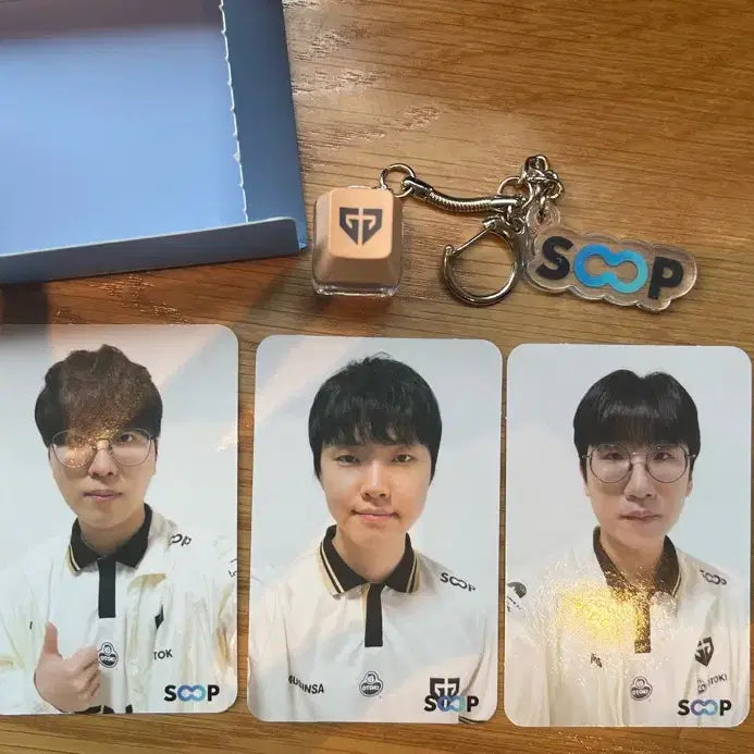 [BUNJANG] MSI x SOOP GZ Lucky Draw Photocard Set &amp; GZ Keycap Keyring / msi 한정 soop 포토카드 젠지 set + 젠지 키캡키링