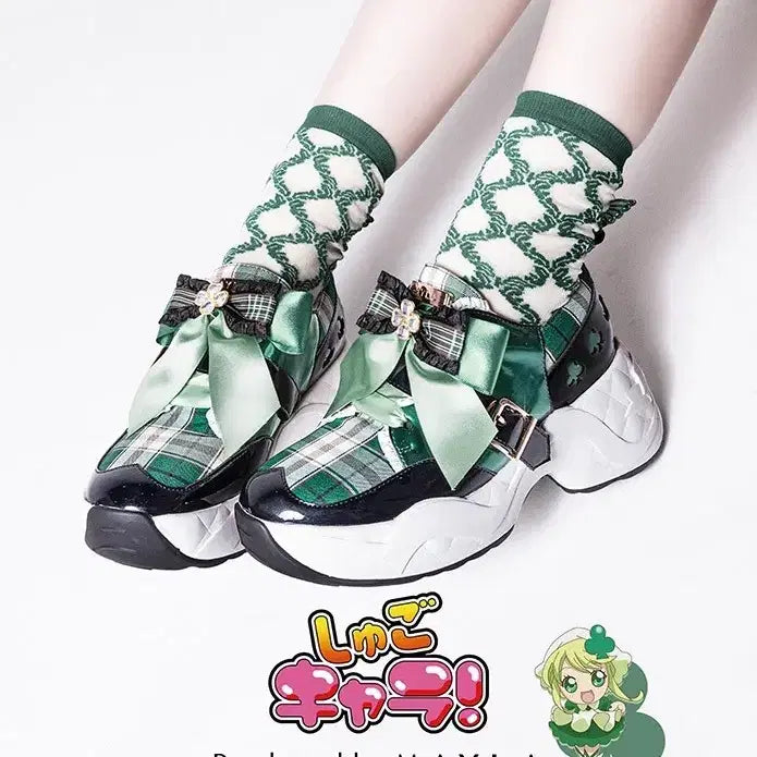 [BUNJANG] Mayla X Charms!witch Su Suit Sneakers / (정가이하)캐캐체 mayla 아무 애뮬릿 클로버 신발 스니커즈