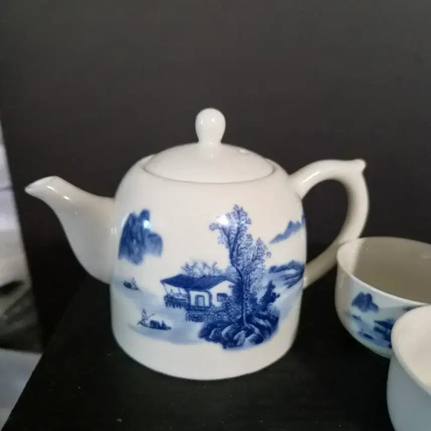 [BUNJANG] Celadon Tea Set with Cups / 다관세트 (k-358)