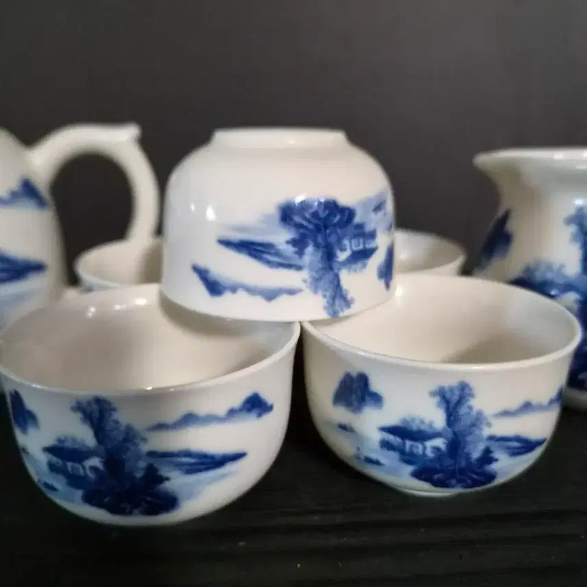 [BUNJANG] Celadon Tea Set with Cups / 다관세트 (k-358)