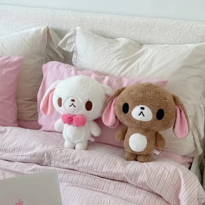 [BUNJANG] Sanrio Sugarbunnies Shirousa Kurousa Plush Set / 산리오  슈가바니즈 시로우사 쿠로우사 새상품 일괄 2게