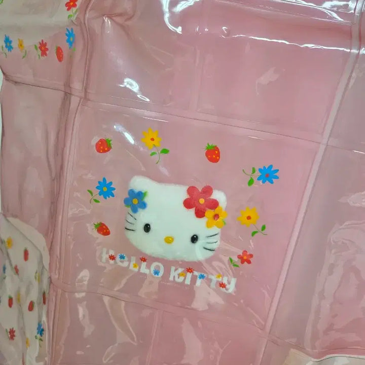 [BUNJANG] Sanrio Classic Kitty Flower Kitty PVC Wall Pocket Organizer / 고전키티 꽃키티 인형 pvc 월포켓 벽수납