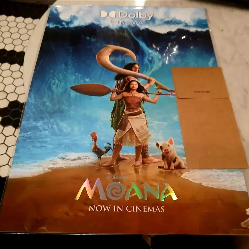 [BUNJANG] Disney Moana TTT Dolby Poster Set / (셋)디즈니 모아나 특전 TTT 돌비 포스터