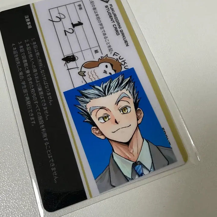 [BUNJANG] Haikyuu!! Akashi Bokuto Student ID Card Set / 커비님 하이큐 학생증