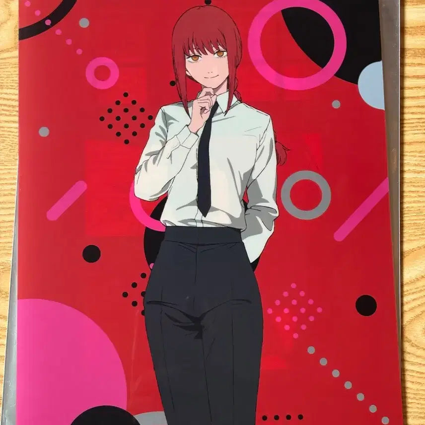 [BUNJANG] Chainsaw Man Makima x Yayoi Ken Collaboration A4 Clear File (Limited Edition) / (한정판)체인소맨 마키마 야요이 켄 콜라보 A4클리어파일