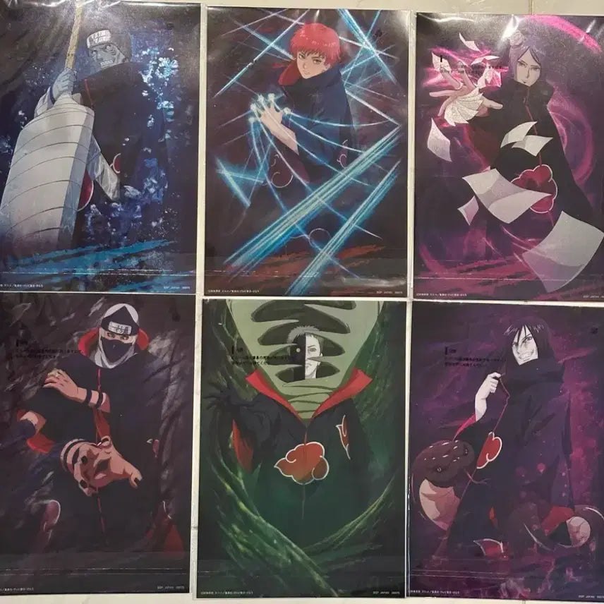 [BUNJANG] Naruto Ichiban Kuji Kazekage Retrieval Arc Prize I Visual Sheet Poster Set (6 Types) / 나루토 이치방쿠지 카제카게 탈환편 I상 비주얼 시트 포스터 6종 전종