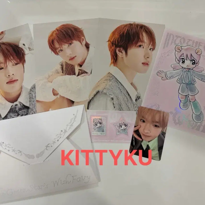 [BUNJANG] NCT WISH Sakuya Hat Keyring + Concert Photo Letter Set Bundle Set / 정가이하 사쿠야 모자키링+포토레터세트 2종 미개봉 엔시티위시 nct wish