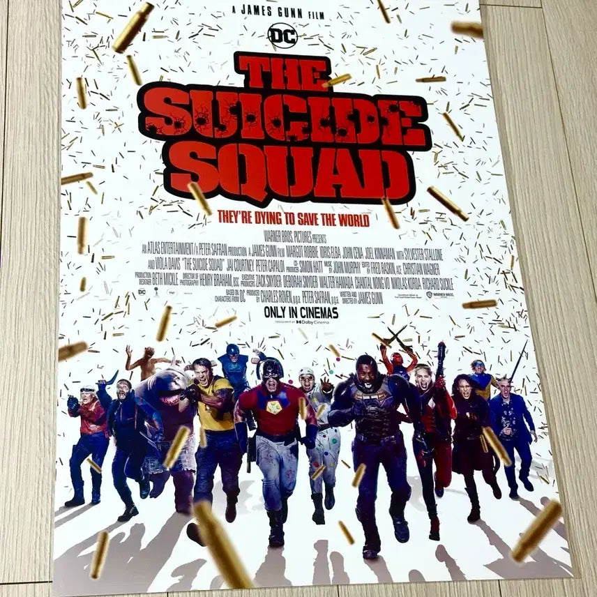 [BUNJANG] The Suicide Squad Dolby Cinema Poster (A3) - 2021 Limited Edition / [2021초희귀한정판]영화 더 수어사이드 스쿼드 돌비시네마 포스터(A3)