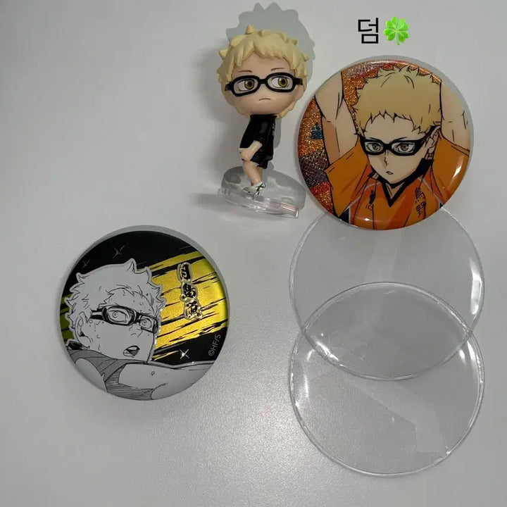 [BUNJANG] Haikyuu!! Tsukishima Jump Shop Glitter Can Badge &