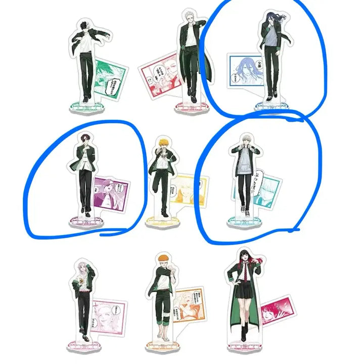 [BUNJANG] Wind Breaker Kuji D Prize Acrylic Stand Set (Sō, Kaji, Sugishita) with Volume 16 Bonus Keychain / 윈브레 쿠지 D상 스오, 카지, 스기시타 아크릴스탠드 일괄판매