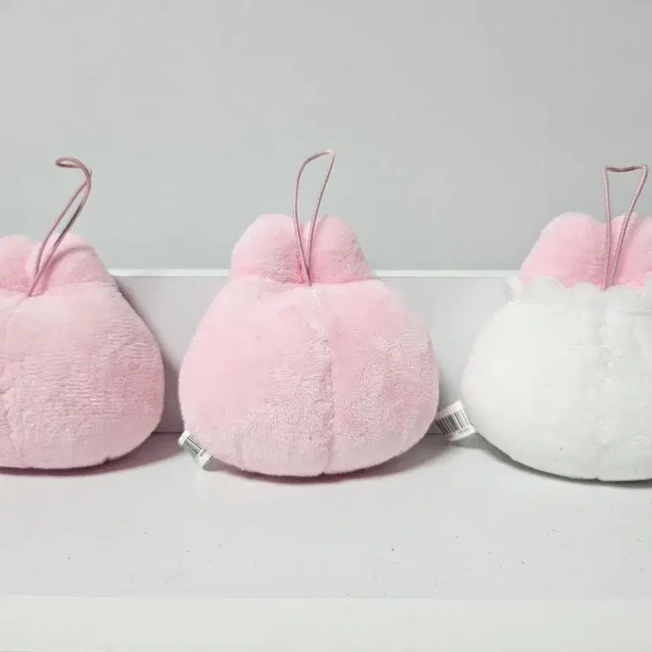 [BUNJANG] Ppanjji Rabbit Face Plush Keyring Set (3 Types) / 빤쮸토끼 얼굴 인형키링 3종 일괄