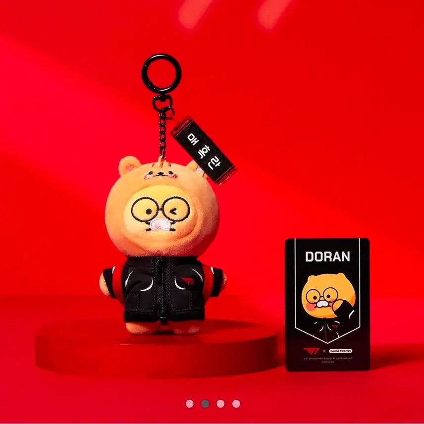 [BUNJANG] Kakao Friends Chunsik Doran Doll Keychain with Photocard / T1 춘식 도란 인형 키링 포토카드 포함 카카오프렌즈
