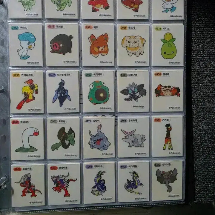 [BUNJANG] Pokemon 2023 New Sticker Album 55 Types Complete Set / 포켓몬 2023 NEW 띠부씰 도감 55종 전종