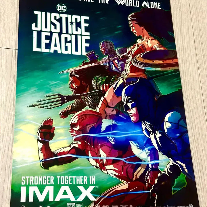 [BUNJANG] Justice League Batman IMAX Poster (A3) - Limited Edition / [초희귀한정판]영화 저스티스리그 배트맨 아이맥스 포스터(A3)