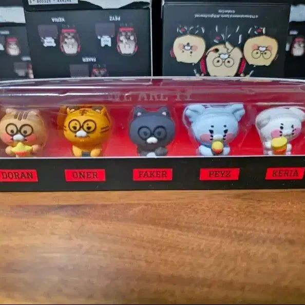 [BUNJANG] T1 Chunsik Mini Figure Set (5 Types) / T1 티원 춘식이 미니 피규어 5종 / 도란 오너 페이커 페이즈 케리아