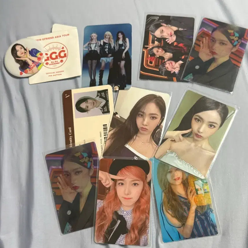 [BUNJANG] GFRIEND VIVIZ SinB Photocard Pin Button Bundle Set / 여자친구 비비지 신비 포카 핀버튼 일괄