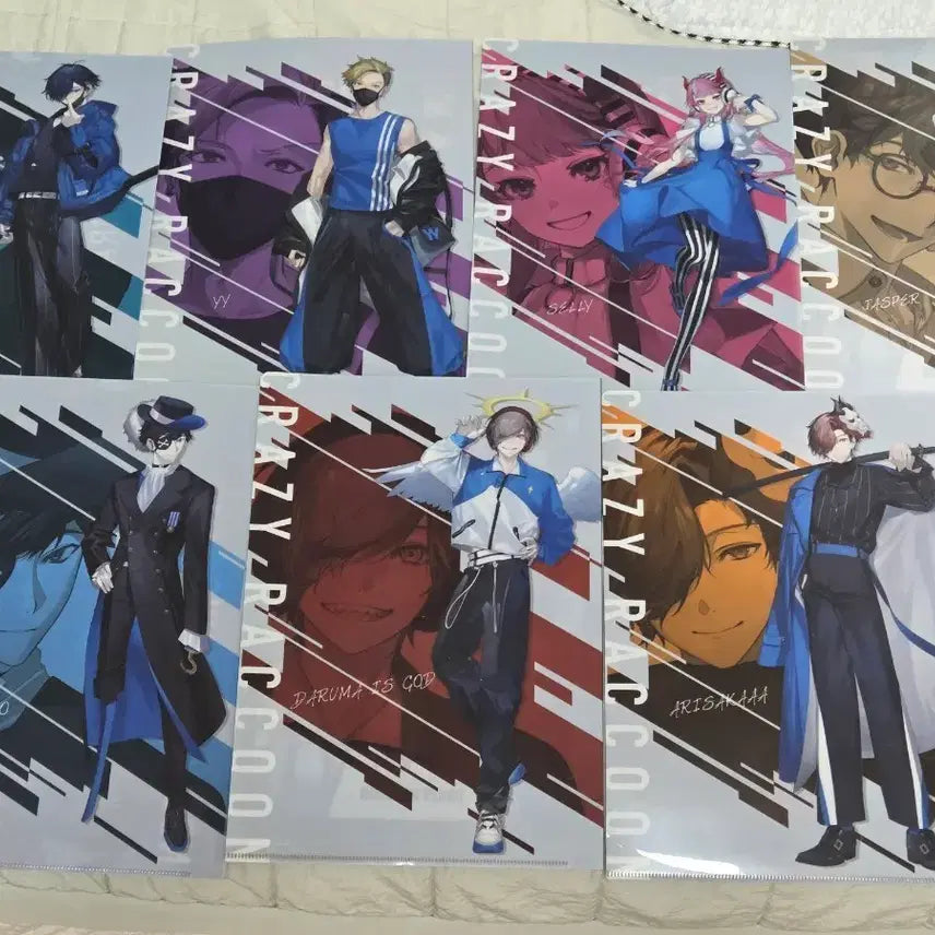 [BUNJANG] Crazy Raccoon x Lawson Japan Collaboration Limited Edition A4 Clear File (Sealed) / [미개봉] 크레이지 라쿤(CR) x 일본 로손 콜라보 한정 A4클리어파일